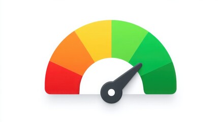 Poster - meter price action edge probability gauge icon concept representing logic-based approaches for infor