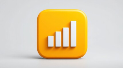 Poster - White price consolidation breakout probability meter icon concept illustrating financial insights and market analysis tools