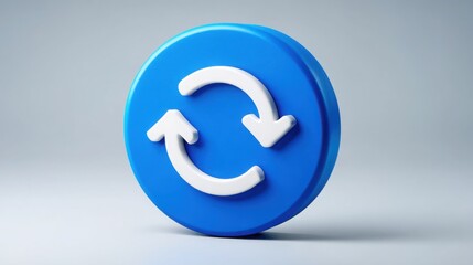 Poster - Conceptual representation of silent rotation icon illustrating unnoticed sector flow in a modern context