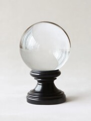 Poster - crystal ball on stand close up studio shot still life fortune telling divination magic future gazing