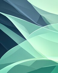 Aufkleber - Abstract Teal and Navy Blue Geometric Shapes Background Close Up Modern Design Minimalist Style Digital Art Illustration