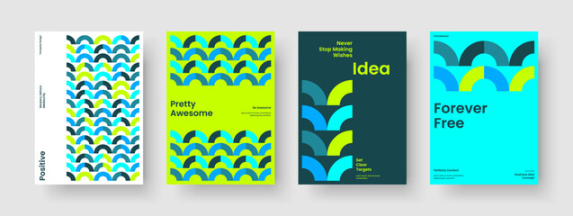 Wall Mural - geometric report layout. abstract flyer template. creative business presentation design. background.