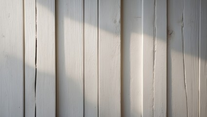 Poster - White wood texture as an abstract background