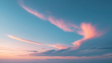 Poster - Tranquil evening sky scene featuring a calm sunset
