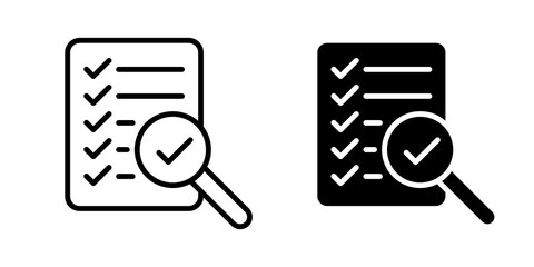 Aufkleber - Document verification icon sign symbol design.