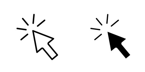 Fototapete - Click icon sign symbol design.