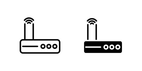 Poster - Wifi modem icon sign symbol design.