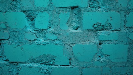 Poster - Colorful Architectural Background Featuring Gravel Patterned Wall and Aqua Blue Painted Surface