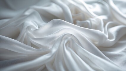 Aufkleber - Sophisticated white fabric surface with a plush texture background