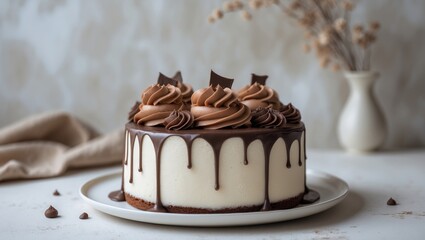 Poster - Chocolate cupcake featuring chocolate mousse cream icing