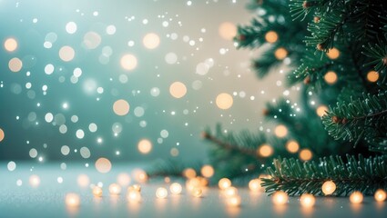 Poster - Natural scenery with light bokeh blur