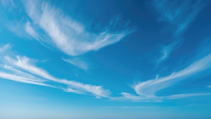 Aufkleber - Clear blue sky with soft clouds background