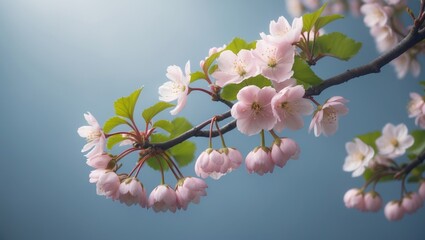 Poster - Beautiful begonia blossoms showcasing natural floral textures