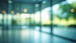 © Giovanni - Inside a modern office space with glass walls and blurred bokeh lighting effects