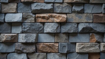 Poster - Abstract stone veneer surface featuring rough, weathered rock patterns for construction and decor