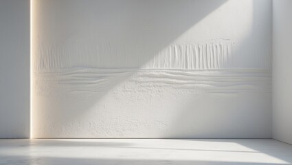 Poster - Background featuring a textured white cement wall