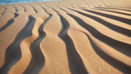 Poster - Beach ground with intricate sand texture