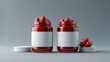 © Rizvan - Food Packaging Design: Jar Mockup for Strawberry Jam in Two Sizes