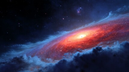 Wall Mural - stunning galaxy formation in deep space
