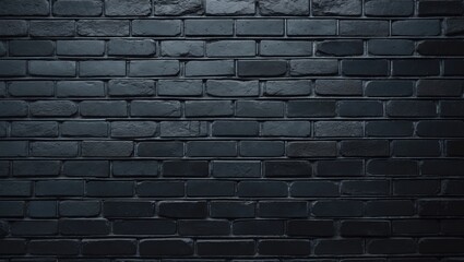 Aufkleber - Background featuring a black brick wall and dark textured surface pattern