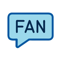 Fototapete - Speech Bubble with Celebrity Icon Representing Fan Communication and Public Interaction