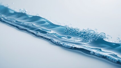 Aufkleber - Blue abstract scene with water droplets, motion, and splash effects