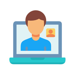 Poster - User Avatar Icon Representing Online Identity and Digital Presence
