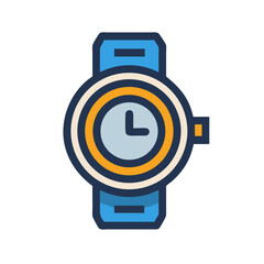 Poster - Wristwatch Icon Represents a Timepiece Accessory and Personal Timekeeping