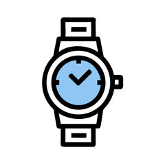 Poster - Wristwatch Icon Represents a Timepiece Accessory and Personal Timekeeping