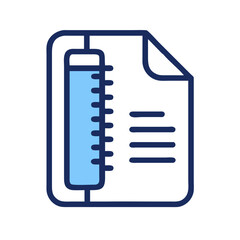 Poster - Zippered Document Icon Representing Compressed File and Data Archiving