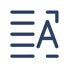 Poster - Text Alignment Tool Icon Representing Letter Spacing and Typography Adjustment