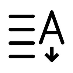 Poster - Text Alignment Tool Icon Representing Letter Spacing and Typography Adjustment