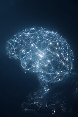 Poster - Abstract Brain Network Illustration for Neuroscience and Artificial Intelligence