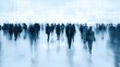 © afridwi - Abstract crowd of people walking motion blur urban movement