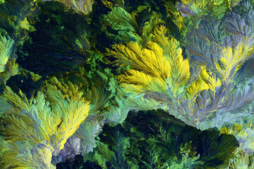 Poster - Vibrant abstract design with intricate, organic forms.
