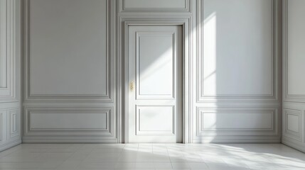 Aufkleber - Elegant, sunlit interior room