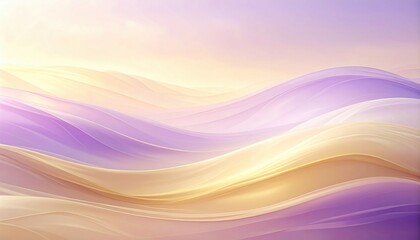 Poster - serene waves of colorful abstract art digital creation soft gradient background tranquil atmosphere 