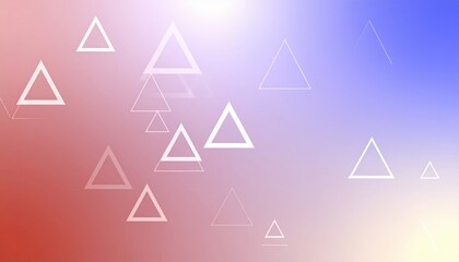 Poster - Abstract geometric shapes display digital artwork minimalist design gradient background modern aesthetics
