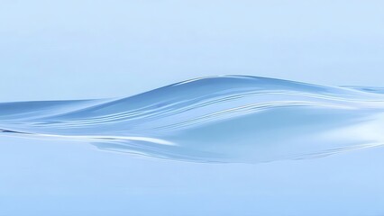Aufkleber - 柔らかい水色の水面抽象的な背景波の動きと光の反射が織りなすデザインテクスチャ
