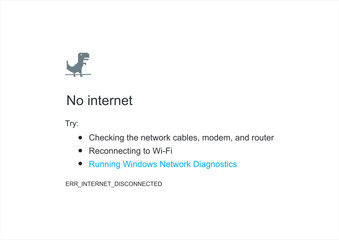 no enternet, checking the network cables, modem, and router, There is no internet connection, No internet connection pixel dinosaur offline art bad connection vector computer digital web concept