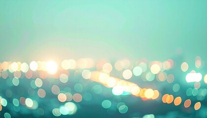 Poster - City night lights reflection urban skyline photographic art blurred environment aesthetic viewpoint mood and ambiance