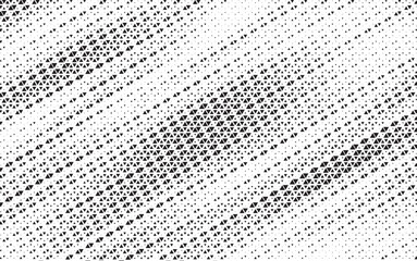 Fototapete - Triangle Shapes Vector Abstract Geometric Technology Oscillation Wave Isolated on Light Background. Halftone Triangular Diagonal Line Retro Simple Pattern. Minimal 80s Style Dynamic Tech Wallpaper