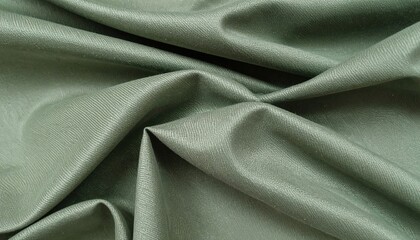 Poster - Folding green fabric textile workshop photography indoor close-up textures and patterns exploration