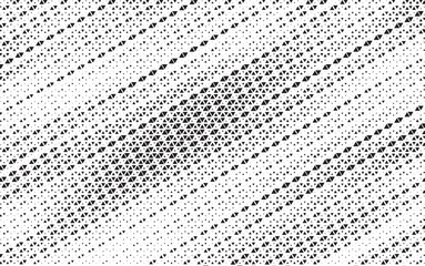 Fototapete - Triangle Shapes Vector Abstract Geometric Technology Oscillation Wave Isolated on Light Background. Halftone Triangular Diagonal Line Retro Simple Pattern. Minimal 80s Style Dynamic Tech Wallpaper