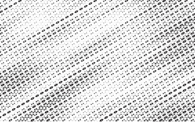 Leinwandbilder - Triangular halftone texture retro wave vector. Geometric technology abstract diagonal dotted background. Half tone triangles retro comic pattern. Minimal 80s style dynamic tech structure wallpaper.	