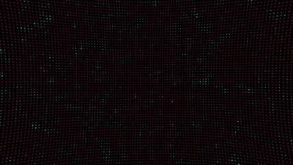 red and green light array background  The bright dot and pixels animation. 4k high technology dotted texture halftone
