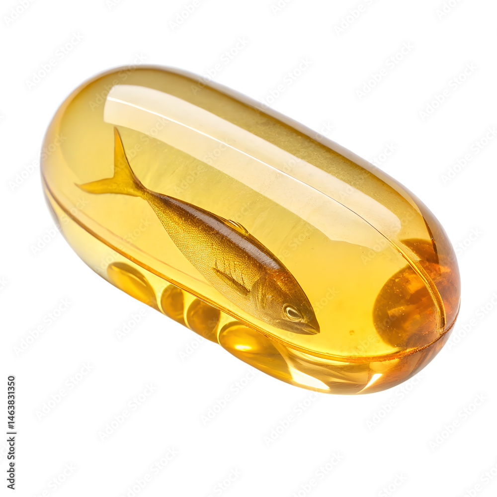 Falling Fish oil pill isolated on transparent background Stock Photo ...