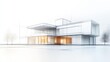 © afridwi - Modern house architectural sketch design