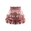 © Chung - Pink Satin Ruffle Shorts - Elegant and Feminine Lingerie