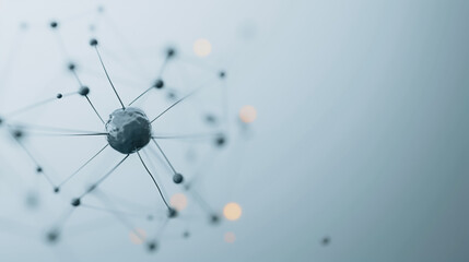 Poster - abstract neural network: an intricate, 3d-rendered depiction of a neural network, showcasing interco